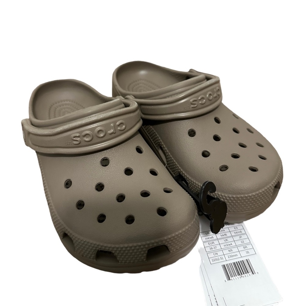 NWT RARE Crocs Khaki